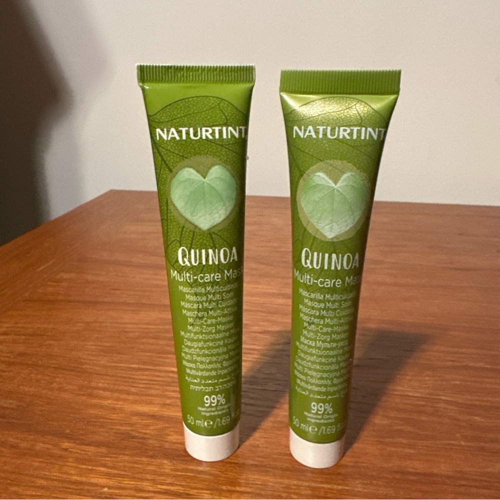 NATURTINT Hair Mask Lot Of 2 x 50ml  Tubes Multi-care Quinoa All Hair Types
